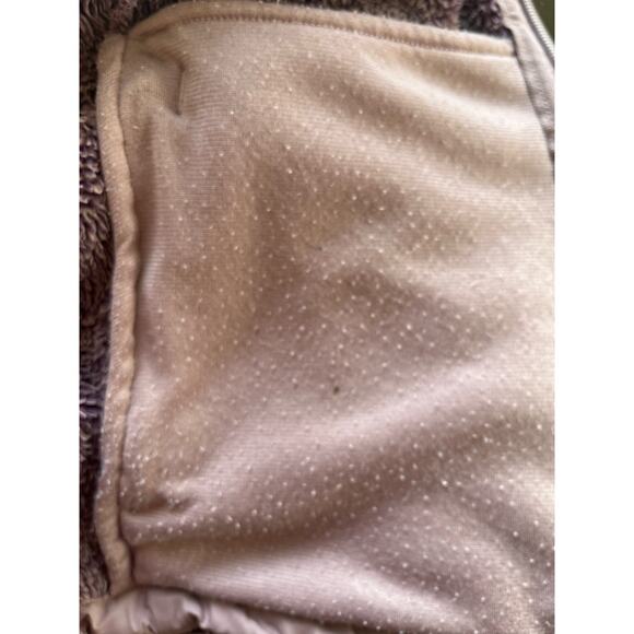 The North Face Womens Jacket Size S/P Small Petite Burgundy Furry Zip Pockets - Picture 7 of 10